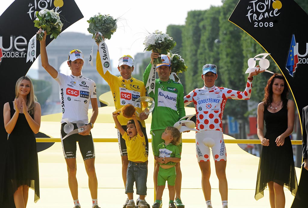 2008 tour de france podium